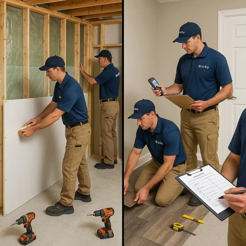 Repairs and Reconstruction process in Prospect, CT